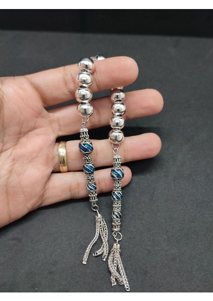 Düşük Ayar Gümüş Tesbih Çift Parça Nakkaş Imame Zaza Model Sertifikalı 8698 fırsatları