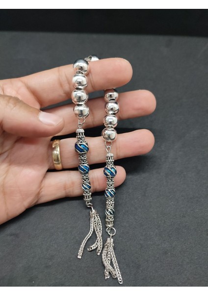 Düşük Ayar Gümüş Tesbih Çift Parça Nakkaş Imame Zaza Model Sertifikalı 8698 indirimleri