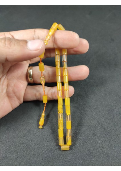 Mehmet Mercan Usta Eseri Bilek Boy (Küçük Boy) Ok Gibi Kesme Sıkma Kehribar Sertifikalı 8701