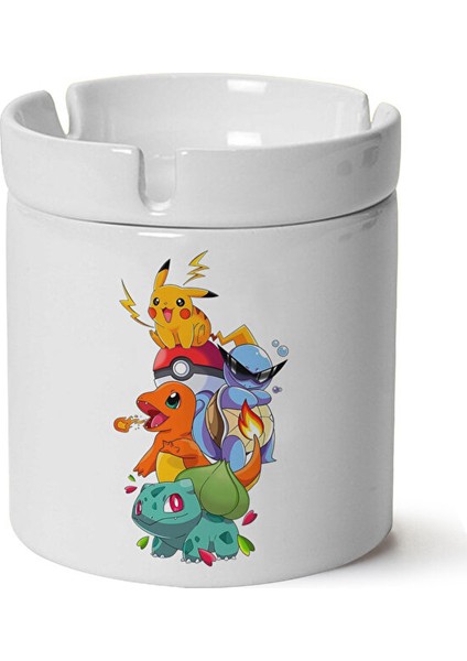 Pokemon Baskılı Porselen Küllük Makinede Yıkanabilir