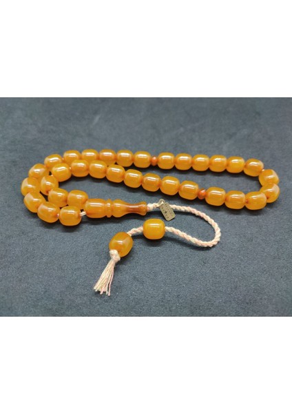 Osama Omari Usta Eseri Iri Boy 50 Yaşında Horoz Imame Havşalı Alman Faturan Tesbih Sertifikalı 8757