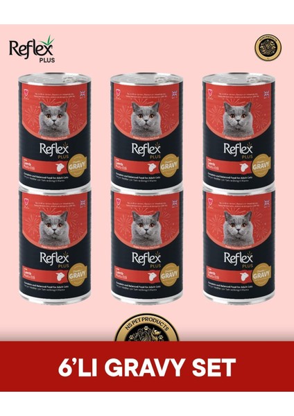 Plus Kedi Maması 6'lı Kuzu Gravy Set