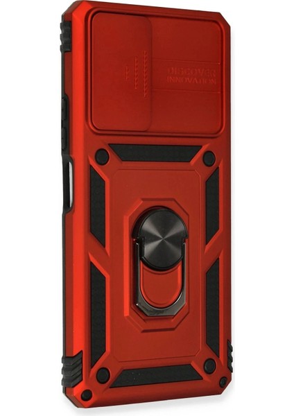 Xiaomi Redmi Note 10 Pro Kılıf Pars Lens Yüzüklü Silikon - Kırmızı fiyatları