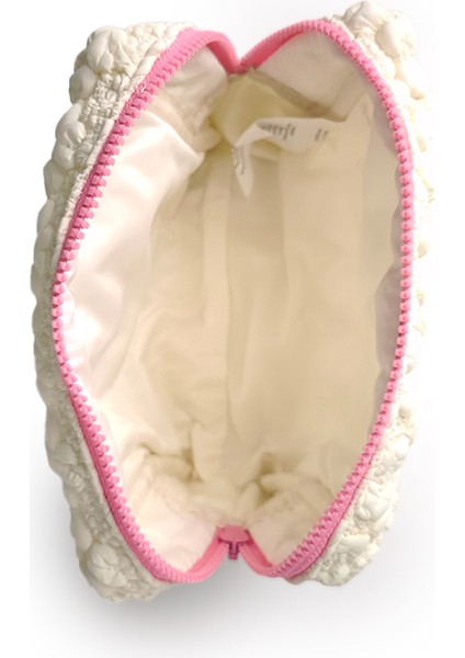 Ekru Renk Dikdörtgen Makyaj Çantası indirimleri