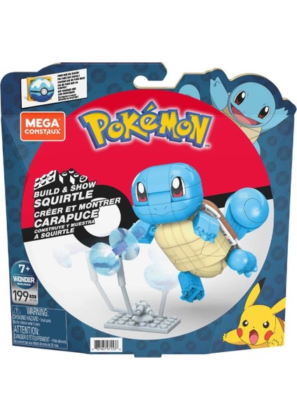 Bfs GYH00 Mega™ Pokémon™ Squirtle - Yap ve Oyna Figürler 199 Parça +7 Yaş