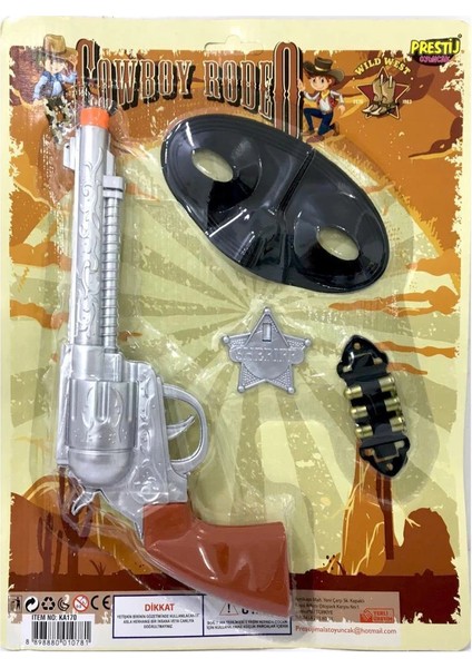 Bfs Cowboy Rodeo Şerif Yıldızlı Kartela Kovboy Seti