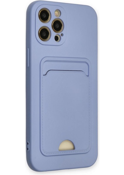 iPhone 12 Pro Max Kılıf Kelvin Kartvizitli Silikon - Lila modelleri