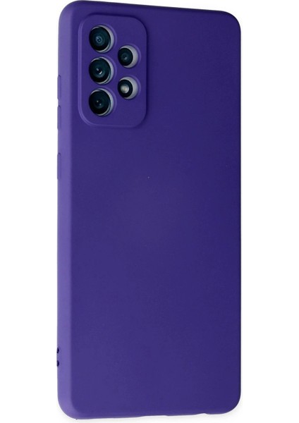 Samsung Galaxy A72 Kılıf Nano Içi Kadife Silikon - Mor fiyatları