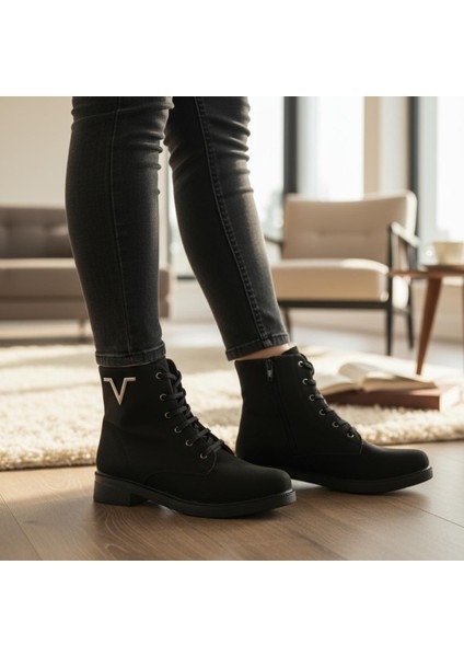 4570 Kaymaz Taban Fermuarlı Bağcıklı Günlük Kadın Bot Postal Kadın Bot fiyatları