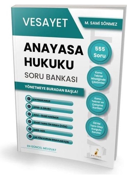 Vesayet Anayasa Hukuku Soru Bankası