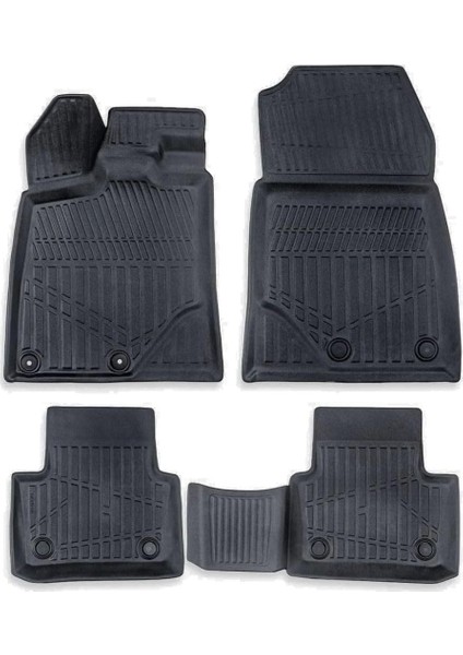 Peugeot 5008 Hybrid 2024-2025 Için Havuzlu Oto Paspas, Yüksek Kenarlı, Esnek, Araca Özel, Kokusuz