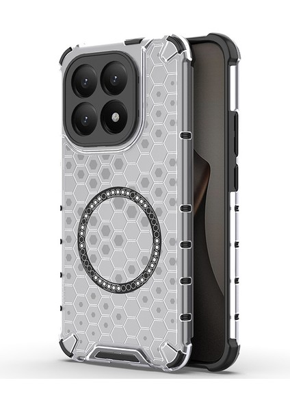 Xiaomi 15T Pro Manyetik Telefon Kılıfı, Şeffaf Darbeye Dayanıklı Telefon Kılıfı Kapağı Xiaomi 15T Pro (Yurt Dışından)