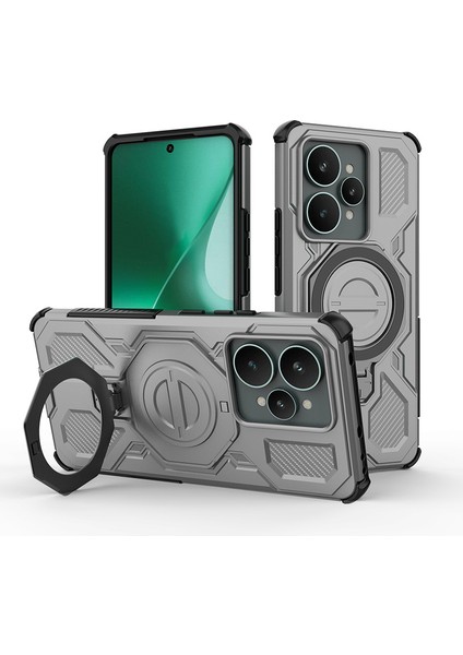 Oppo Realme 15/realme 15 Pro Manyetik Telefon Kılıfı, Askeri Düşme Korumalı Magsafe Telefon Kılıfı Kapağı Oppo Realme 15/realme 15 Pro (Yurt Dışından)