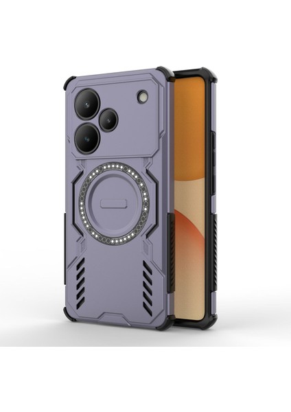 Oppo Realme P4 Pro Magsafe Kılıf, Manyetik Düşmeye Dayanıklı Telefon Kılıfı Kapağı Oppo Realme P4 Pro (Yurt Dışından)