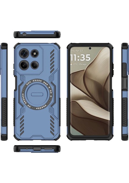 Motorola Moto G15 Magsafe Kılıf, Manyetik Düşmeye Dayanıklı Telefon Kılıfı Kapağı Motorola Moto G15 (Yurt Dışından)