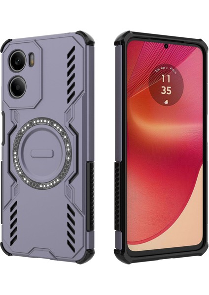 Motorola Moto G05 Magsafe Kılıf, Manyetik Düşmeye Dayanıklı Telefon Kılıfı Kapağı Motorola Moto G05 (Yurt Dışından)