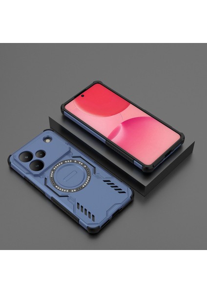 Oppo Realme P4 Magsafe Kılıf, Manyetik Düşmeye Dayanıklı Telefon Kılıfı Kapağı Oppo Realme P4 (Yurt Dışından)