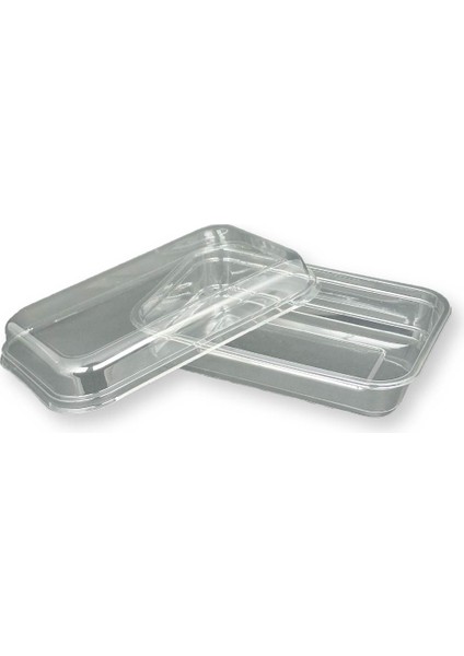 Kapaklı Kurabiye Kabı 500CC Ağır Gramajlı Pet