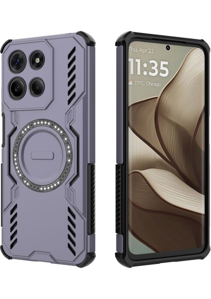 Motorola Moto G15 Magsafe Kılıf, Manyetik Düşmeye Dayanıklı Telefon Kılıfı Kapağı Motorola Moto G15 (Yurt Dışından) modelleri