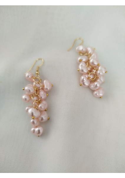 Pembe Rengi Barok Inçi Küpe fiyatları