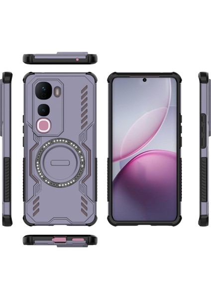 Vivo Y400 Pro Magsafe Kılıf, Manyetik Düşmeye Dayanıklı Telefon Kılıfı Kapağı Vivo Y400 Pro (Yurt Dışından) modelleri
