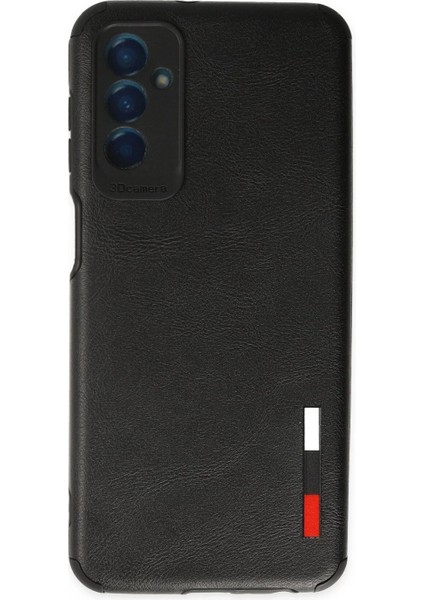 Samsung Galaxy M13 Kılıf Loop Deri Silikon - Siyah