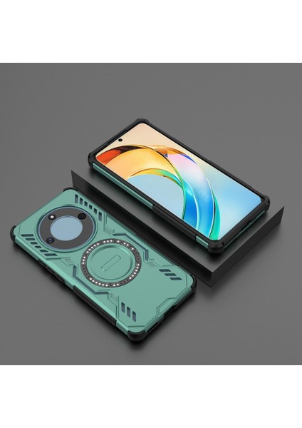 Huawei Honor X50/X9B/MAGIC 6 Lite Magsafe Kılıf, Manyetik Düşmeye Dayanıklı Telefon Kılıfı Kapağı Huawei Honor X50/X9B/MAGIC 6 Lite (Yurt Dışından)