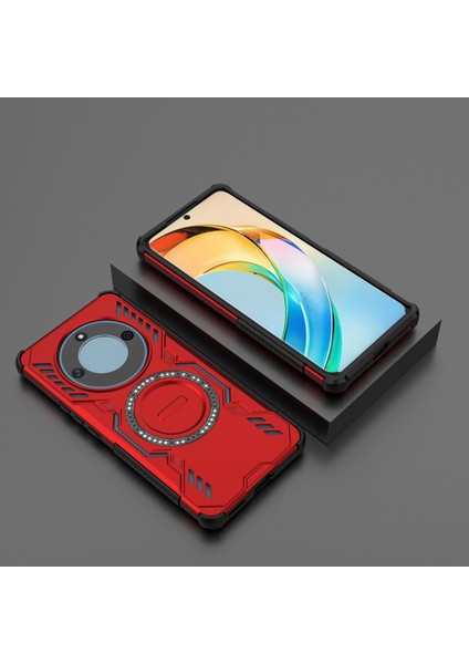 Huawei Honor X50/X9B/MAGIC 6 Lite Magsafe Kılıf, Manyetik Düşmeye Dayanıklı Telefon Kılıfı Kapağı Huawei Honor X50/X9B/MAGIC 6 Lite (Yurt Dışından)