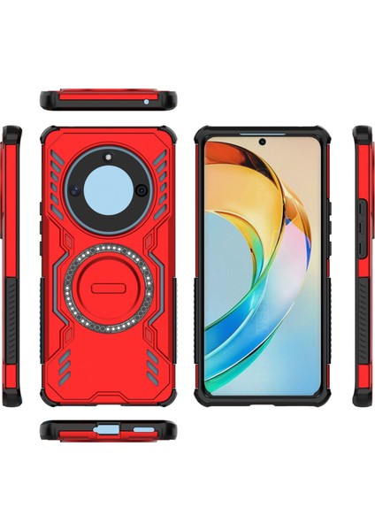 Huawei Honor X50/X9B/MAGIC 6 Lite Magsafe Kılıf, Manyetik Düşmeye Dayanıklı Telefon Kılıfı Kapağı Huawei Honor X50/X9B/MAGIC 6 Lite (Yurt Dışından) modelleri