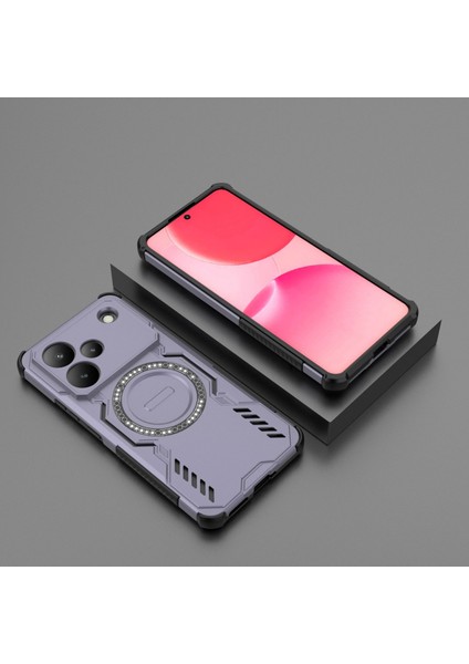 Oppo Realme P4 Magsafe Kılıf, Manyetik Düşmeye Dayanıklı Telefon Kılıfı Kapağı Oppo Realme P4 (Yurt Dışından)