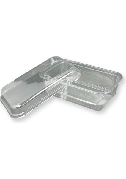 Kapaklı Kurabiye Kabı 1000CC Ağır Gramajlı Pet