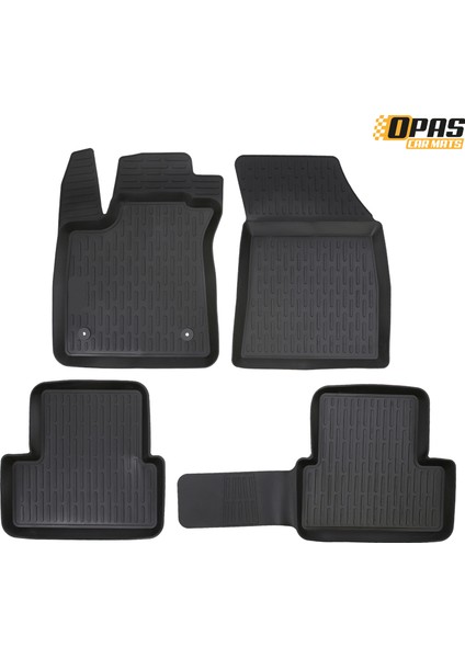 Renault Megane 4 Sedan 2016 Sonrası 3D Havuzlu Oto Paspas