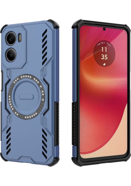 Motorola Moto G05 Magsafe Kılıf, Manyetik Düşmeye Dayanıklı Telefon Kılıfı Kapağı Motorola Moto G05 (Yurt Dışından)