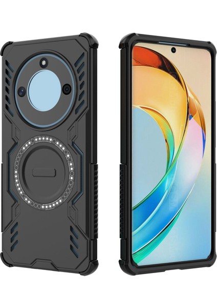 Huawei Honor X50/X9B/MAGIC 6 Lite Magsafe Kılıf, Manyetik Düşmeye Dayanıklı Telefon Kılıfı Kapağı Huawei Honor X50/X9B/MAGIC 6 Lite (Yurt Dışından)