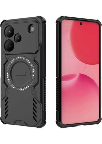 Oppo Realme P4 Magsafe Kılıf, Manyetik Düşmeye Dayanıklı Telefon Kılıfı Kapağı Oppo Realme P4 (Yurt Dışından)