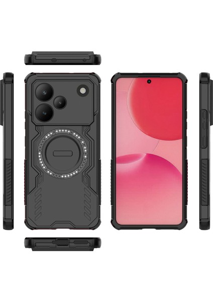 Oppo Realme P4 Magsafe Kılıf, Manyetik Düşmeye Dayanıklı Telefon Kılıfı Kapağı Oppo Realme P4 (Yurt Dışından) modelleri