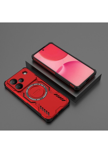 Oppo Realme P4 Magsafe Kılıf, Manyetik Düşmeye Dayanıklı Telefon Kılıfı Kapağı Oppo Realme P4 (Yurt Dışından)