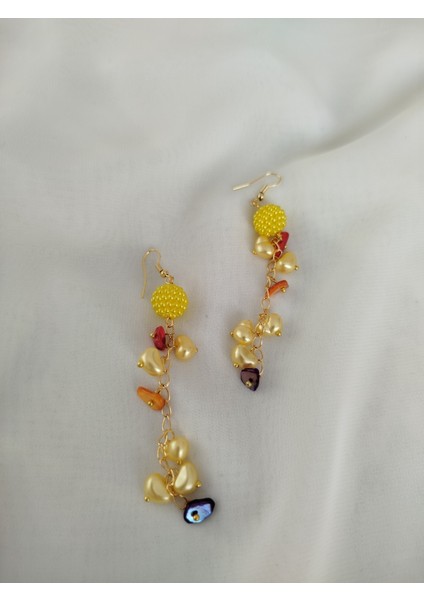 Pembe Rengi Barok Inçi Küpe modelleri