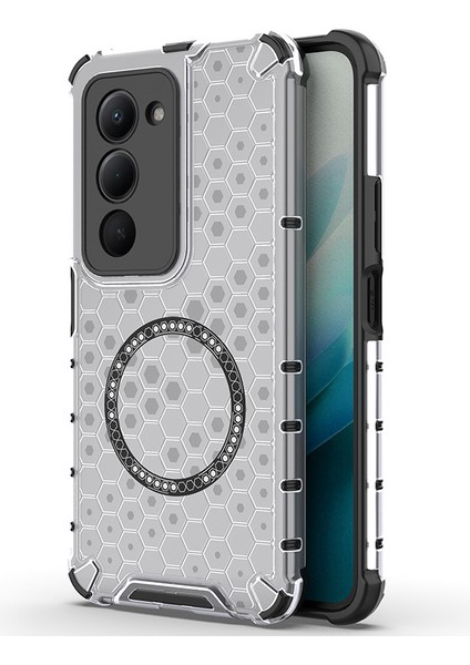 Xiaomi Redmi 15 5g/4g (169.5*80.5*8.5MM) Manyetik Telefon Kılıfı, Şeffaf Darbeye Dayanıklı Telefon Kılıfı Kapağı Xiaomi Redmi 15 5g/4g (169.5*80.5*8.5MM) (Yurt Dışından)