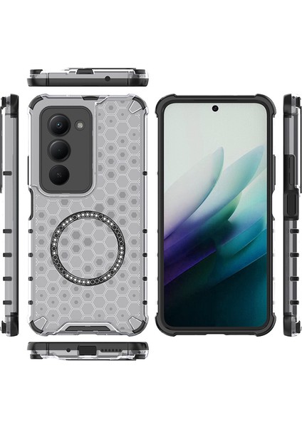 Xiaomi Redmi 15 5g/4g (169.5*80.5*8.5MM) Manyetik Telefon Kılıfı, Şeffaf Darbeye Dayanıklı Telefon Kılıfı Kapağı Xiaomi Redmi 15 5g/4g (169.5*80.5*8.5MM) (Yurt Dışından) modelleri