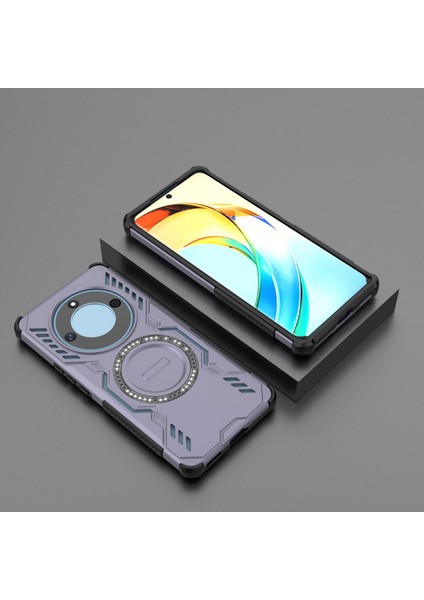 Huawei Honor X50/X9B/MAGIC 6 Lite Magsafe Kılıf, Manyetik Düşmeye Dayanıklı Telefon Kılıfı Kapağı Huawei Honor X50/X9B/MAGIC 6 Lite (Yurt Dışından)