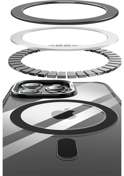 iPhone 14 Pro Drop Magsafe Kapak - Titan Gri modelleri