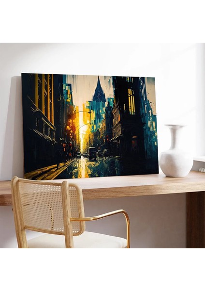 Şehrin Altın Saatleri Kanvas Tablo fiyatları