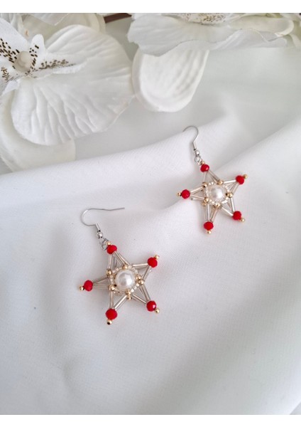 Kum Boncuk Oya El Yapımı Küpe fiyatları