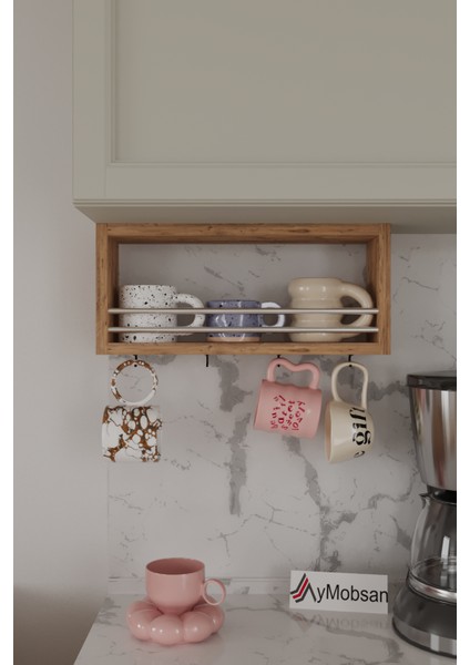 Trend Kupa Standı, Bardak Tutucu, Kupa, Fincan Askılığı Çok Amaçlı Raf 45 cm fiyatları