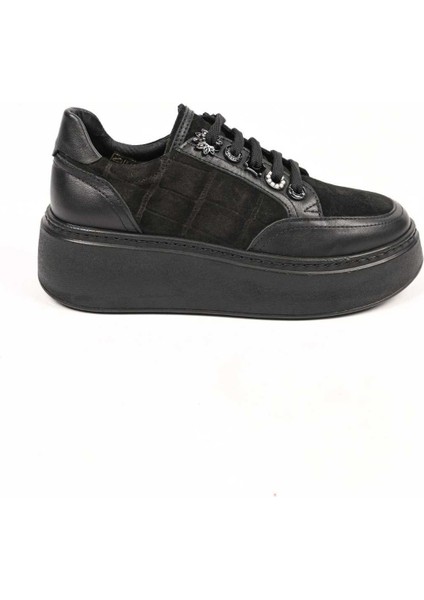 Bağcıklı Poli Taban Hakiki Deri Sneaker 334-7877-49 Kadın Ayakkabı fırsatları