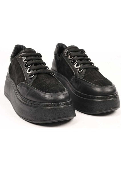 Bağcıklı Poli Taban Hakiki Deri Sneaker 334-7877-49 Kadın Ayakkabı indirimleri