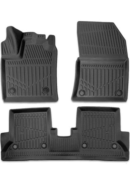 Dacia Dokker Camlı Van 2012-2021 Için Havuzlu Oto Paspas, Yüksek Kenarlı, Esnek, Araca Özel, Kokusuz