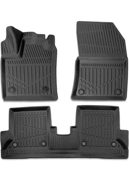 Renault Express Kombi 2021-2025 Için Havuzlu Oto Paspas, Yüksek Kenarlı, Esnek, Araca Özel, Kokusuz