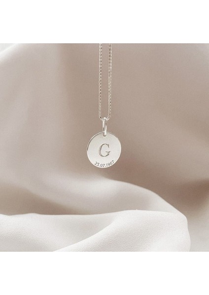 Harf ve Tarih Kişiye Özel Plaka Kolye